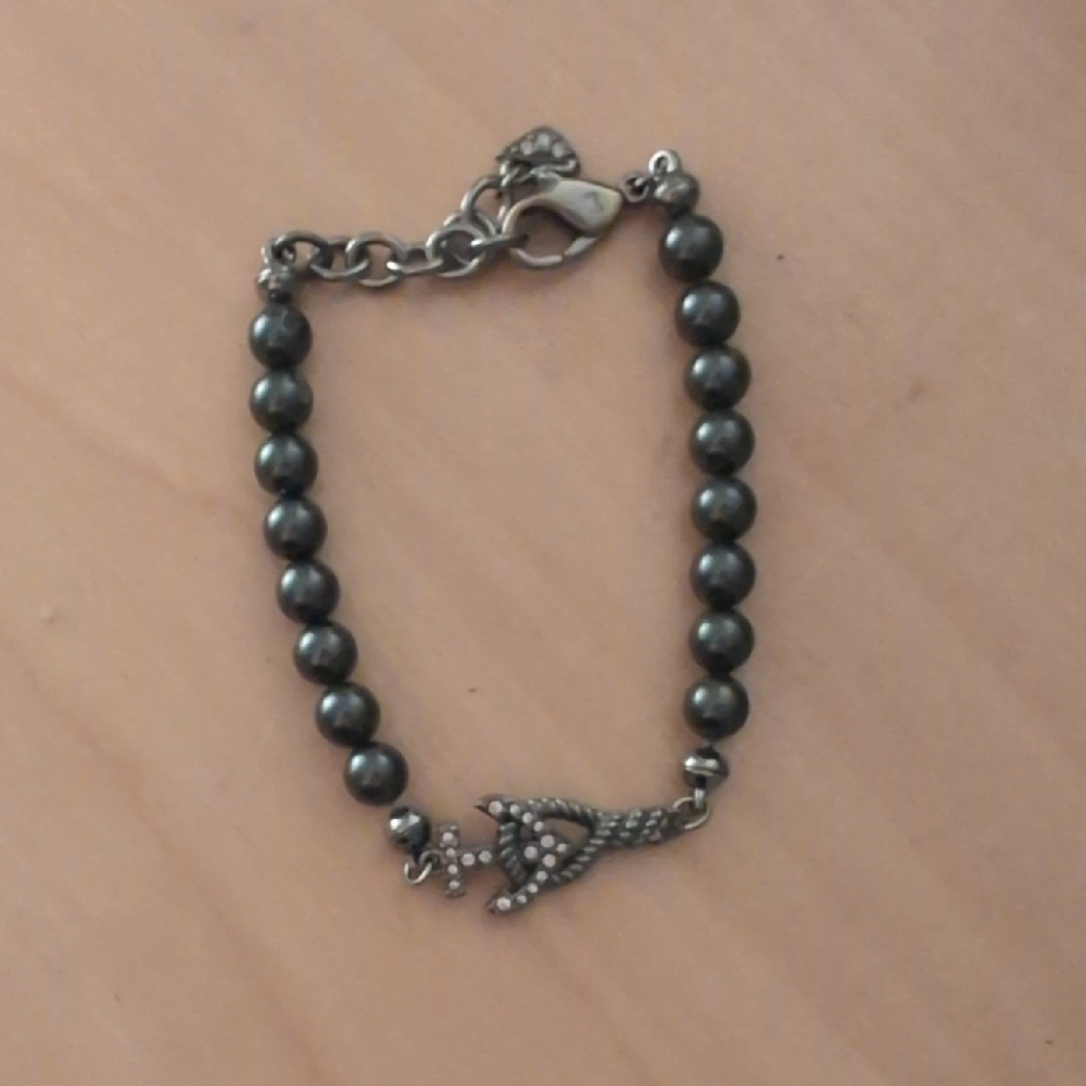 Swarovski Black Beaded Bracelet
